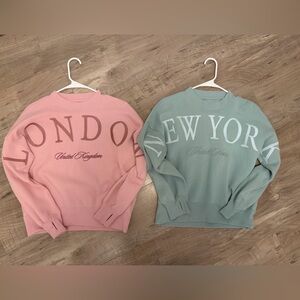 Abercrombie Kids Girl LOT two sweatshirts size 13/14